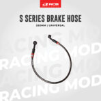 RCB S SERIES STEEL BRAIDED BRAKE HOSE ADJUSTABLE CONNECTOR UNIVERSAL 550MM