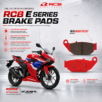 RCB E SERIES REAR BRAKE PAD CBR150R CB150X GSX150 HORNET XBLADE THRILLER XTREME GIXXER MONOTONE KPR nonCBS - Image 5