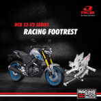 RCB S2 V2 FOOTREST YAMAHA MT15 - SILVER