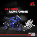 RCB S2 V2 FOOTREST YAMAHA R15 - SILVER