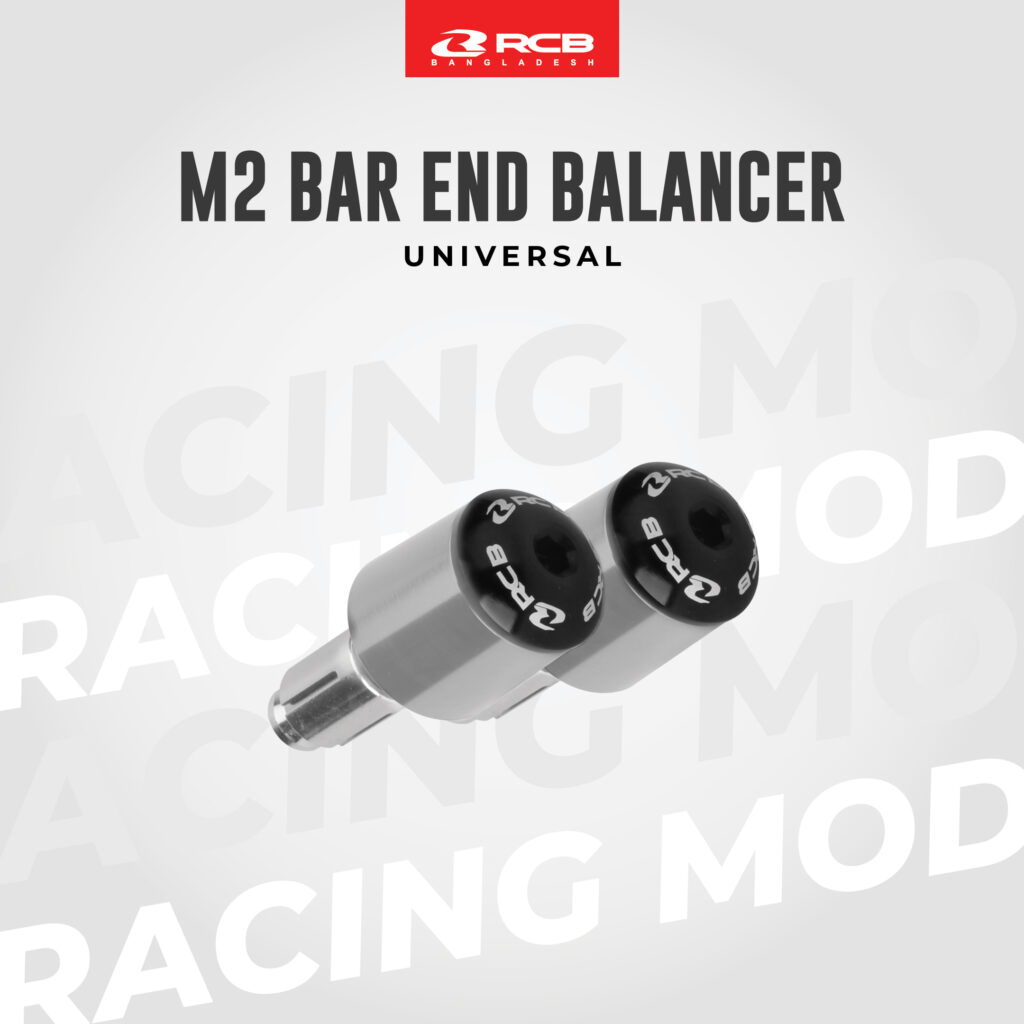 RCB M2 BAR END BALANCER SILVER