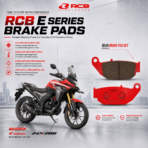 RCB E SERIES REAR BRAKE PAD CBR150R CB150X GSX150 HORNET XBLADE THRILLER XTREME GIXXER MONOTONE KPR nonCBS - Image 3