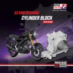 UMA RACING CERAMIC CYLINDER BLOCK 63MM FORGED PISTON ENHANCED COOLING YAMAHA XSR