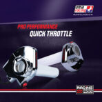 UMA RACING QUICK THROTTLE PREMIUM CHROME HOUSING DUAL CABLE UNIVERSAL - Image 4