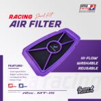 UMA RACING DUAL FOAM KIT WASHABLE REUSABLE AIR FILTER YAMAHA R15 V4 - Image 3