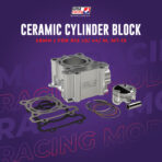 UMA RACING PREMIUM STANDARD CERAMIC CYLINDER BLOCK 58MM FORGED PISTON R15M R15 V3 V4 MT15 AEROX NMAX V1 V2 XSR