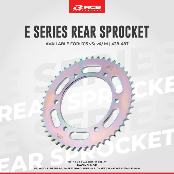 RCB CHAIN SPROCKET E SERIES 428-48T - R15 V3/V4/M