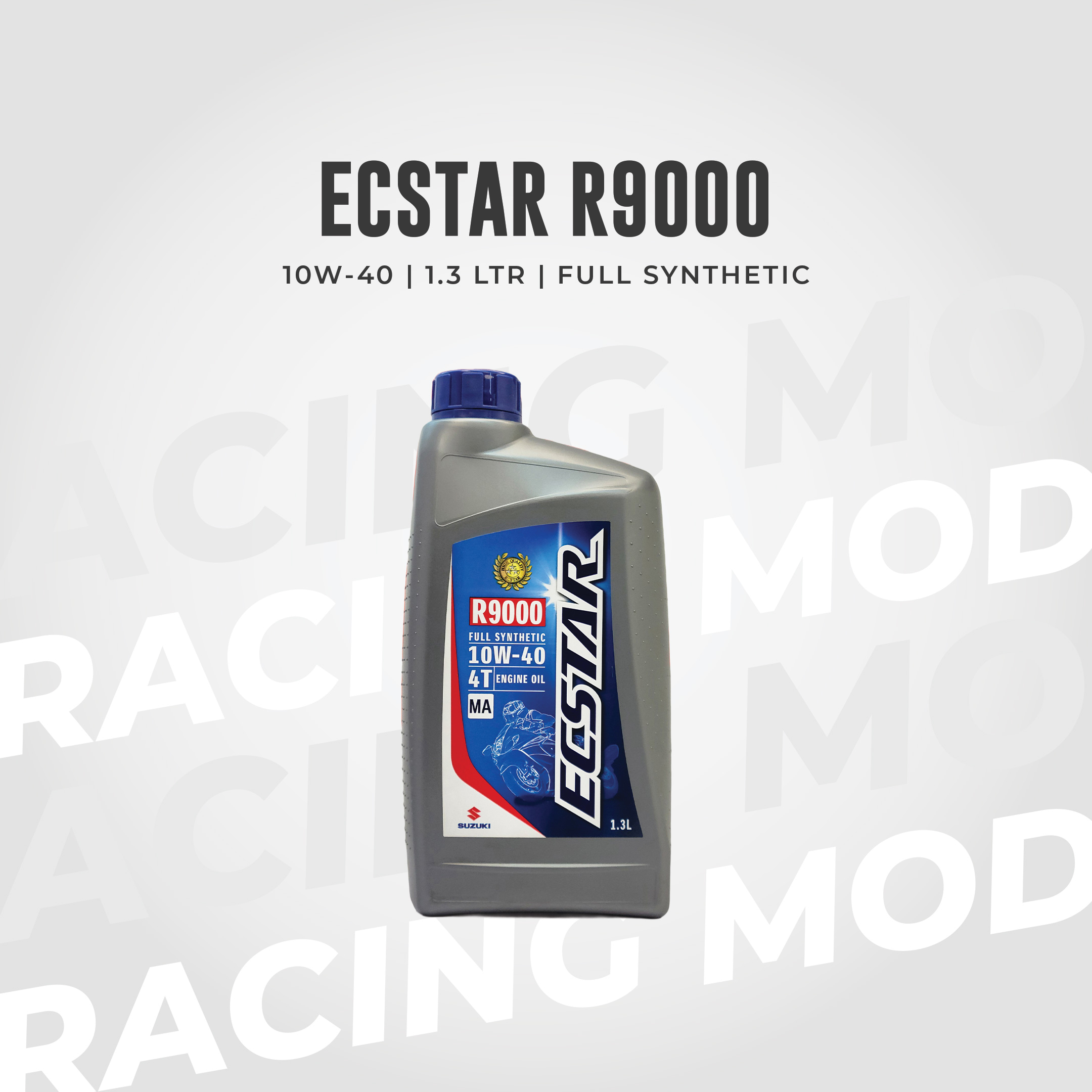 ECSTAR SUZUKI ECSTAR ENGINE OIL 1.3L 10W-40 FULL SYNTHETIC R9000 - Image 1