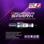 UMA RACING HIGH PERFORMANCE FI PLUG COIL & UTECH LASER IRIDIUM SPARK PLUG COMBO RED - Image 4