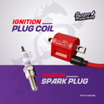 UMA RACING HIGH PERFORMANCE FI PLUG COIL & UTECH LASER IRIDIUM SPARK PLUG COMBO RED