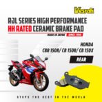 VESRAH CERAMIC BRAKE PAD HH RATED HIGH PERFORMANCE SD-182 Rear HONDA CBR HORNET NX200