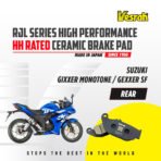 VESRAH CERAMIC BRAKE PAD HH RATED HIGH PERFORMANCE SD-182 Rear SUZUKI GSX-R GIXXER MONO - Image 2