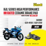 VESRAH CERAMIC BRAKE PAD HH RATED HIGH PERFORMANCE SD-182 Rear SUZUKI GSX-R GIXXER MONO