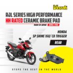 VESRAH CERAMIC BRAKE PAD HH RATED HIGH PERFORMANCE SD-182 Rear HONDA CBR HORNET NX200 - Image 3