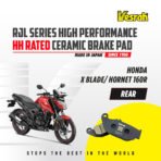 VESRAH CERAMIC BRAKE PAD HH RATED HIGH PERFORMANCE SD-182 Rear HONDA CBR HORNET NX200 - Image 4