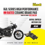 VESRAH CERAMIC BRAKE PAD HH RATED HIGH PERFORMANCE SD-953 Rear ROYAL ENFIELD - Image 4
